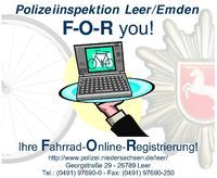Fahrrad-Online-Registrierung