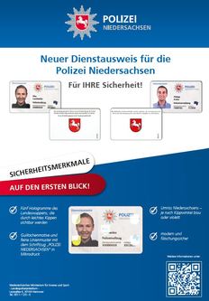 elektronischer Dienstausweis, Dienstausweis, Polizei Niedersachsen