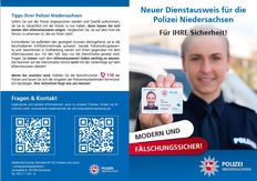 elektronischer Dienstausweis, Dienstausweis, Polizei Niedersachsen