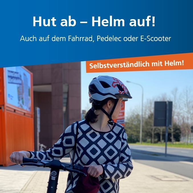 Ratschlag der Polizei: Hut ab - Helm auf!